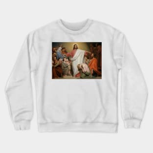 Christ Remunerator by Ary Scheffer Crewneck Sweatshirt